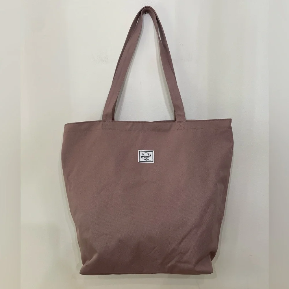 Herschel Supply Co. Mica One Size Tote Bag Purse Purple Zip Top Canvas Bag